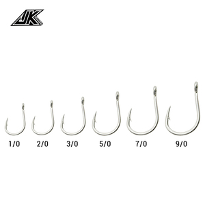 Yardımcı kanca 1/0 2/0 3/0 4/0 5/0 yüksek karbon çelik balıkçılık jig kanca yardımcı katı halka ile tüy balıkçılık kanca - Product Image 2