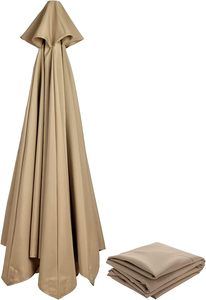 Ô dù vận hành bằng tay, logo và kích cỡ có thể tùy chỉnh, Ô che nắng để làm mát mùa hè và bảo vệ gió. - Product Image 5