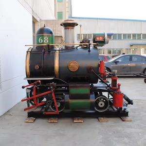 Locomotive à vapeur nostalgique Vintage personnalisé grand modèle en fer fabricants fonction <span class=keywords><strong>Train</strong></span> magasin bar décoration - Product Image 5