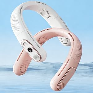 Ventilador de Cuello Plegable sin Aspas, Mini Ventilador Portátil Recargable, Ventilador Deportivo sin Aspas de 2400mAh, Ventilador Personal de Cuello para el Verano - Product Image 1