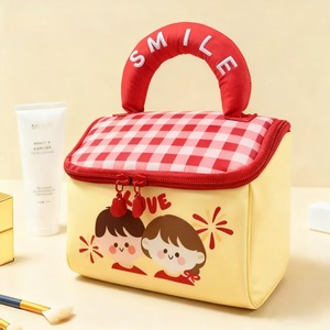 Borsa per il Trucco a Forma <span class=keywords><strong>di</strong></span> Casetta, Grande Capacità per Trasportare e Conservare Oggetti, <span class=keywords><strong>Regalo</strong></span> per Damigelle, Borsa Essenziale <span class=keywords><strong>da</strong></span> Viaggio - Product Image 6