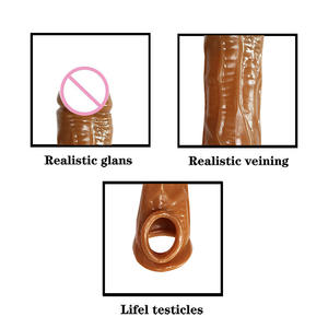 Männliches künstliches Penis kondom, um die Größe des Penis-Sexspielzeugs für Erwachsene für den Menschen zu erhöhen - Product Image 4