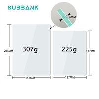 Subbank Cadre photo en bois vierge pour sublimation, plateau de base en verre pour artisanat, personnalisable DIY, décoration intérieure, souvenir