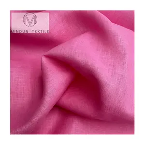 Wholesale Of 100% Pure Linen Fabric With Low Minimum Order Quantity High-quality Dyed Flat Dyed Linen Shirt Cheap Price Pure Lin