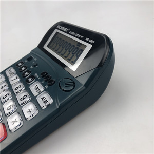 Richmiss Desktop Calculator Rc 6670 8 Digit Voice Alarm Function Black Color - Product Image 4