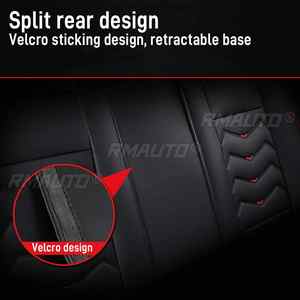 2 housses de siège avant / housses de siège complètes pour voiture 5 places, coussins de siège de voiture, protection en cuir PU universelle - Product Image 6