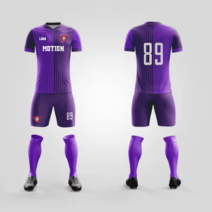 Uniforme de Fútbol <span class=keywords><strong>La</strong></span> <span class=keywords><strong>Liga</strong></span> Rojo y Blanco OEM, 100% Poliéster, Secado Rápido, Antibacterial, Transpirable - Product Image 5