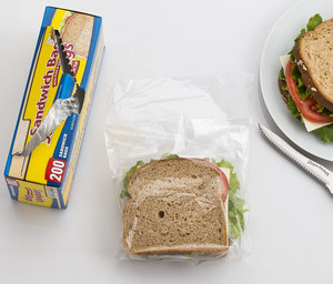 ที่มีคุณภาพสูงอาหารเกรด Bpa ฟรีพลาสติกแซนวิชขนาดโพลีตู้แช่แข็งเปิดง่ายอาหารแช่แข็งนำมาใช้ใหม่พับด้านบน<span class=keywords><strong>ถุง</strong></span>แซนวิช - Product Image 4