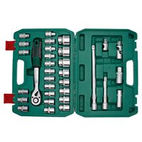 Kit d'outils à main robustes 32 pièces, très vendu, avec clés à douille, cliquet rapide et barre d'extension pour réparation automobile