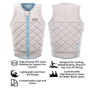 Gilet de protection en néoprène pour adulte, léger, avec fermeture éclair intégrale, en mousse PVC, pour sports nautiques, surf, PWC, <span class=keywords><strong>jet</strong></span> <span class=keywords><strong>ski</strong></span> - Product Image 2