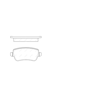 DYNAS PF1058 Set di Pastiglie Freno Posteriori per Fiat Croma II - Product Image 1