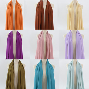 Premium Long Jersey Hijab Bufanda para mujer Primavera Temporada Algodón Musulmán Hijab - Product Image 3