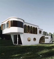 Villa préfabriquée portable équipée d'appareils intelligents, maison mobile, style chalet Apple, maisons préfabriquées