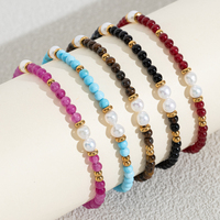 Bracelets élégants en perles de pierre naturelle multicolores et perles de culture d'eau douce style simple Bingxin, bijoux de main pour le bureau et les trajets quotidiens