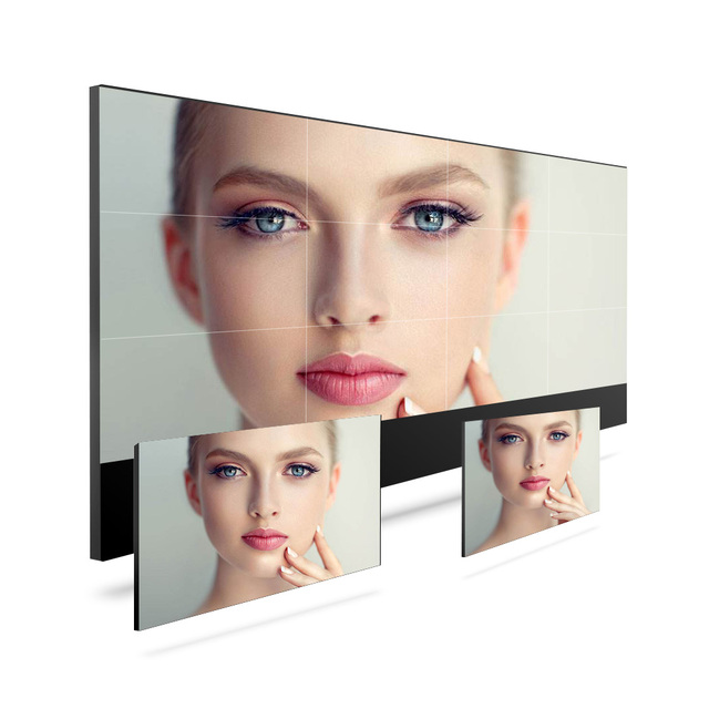 46 55 65 Inch ultra Full hd Panel Seamless Display Lcd Splicing Video Bezel 3x4 Screen Narrow Advertising Wall