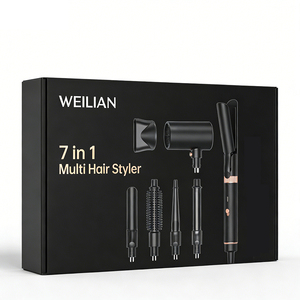 Sèche-cheveux brosse <span class=keywords><strong>7</strong></span> en 1 avec styler à air chaud, sèche-cheveux à double tension, peigne électrique pour un séchage et un coiffage rapides - Product Image 6