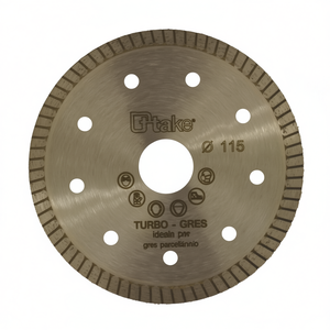 Lame diamantée industrielle Ttake Turbo Carbide 115 mm, épaisseur 1,2 mm, pour la découpe de carreaux de porcelaine - Product Image 2