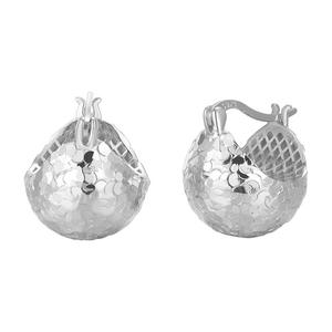 Juego de Pendientes de Plata de Ley 925 J&C - Pendientes Redondos con Diseño de Escamas de Dragón, Helado y Piña - Product Image 2