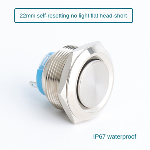22MM Stainless Steel Button High Head 1NO Ring Illuminated IP65 Home Appliance Use - Product Image 6