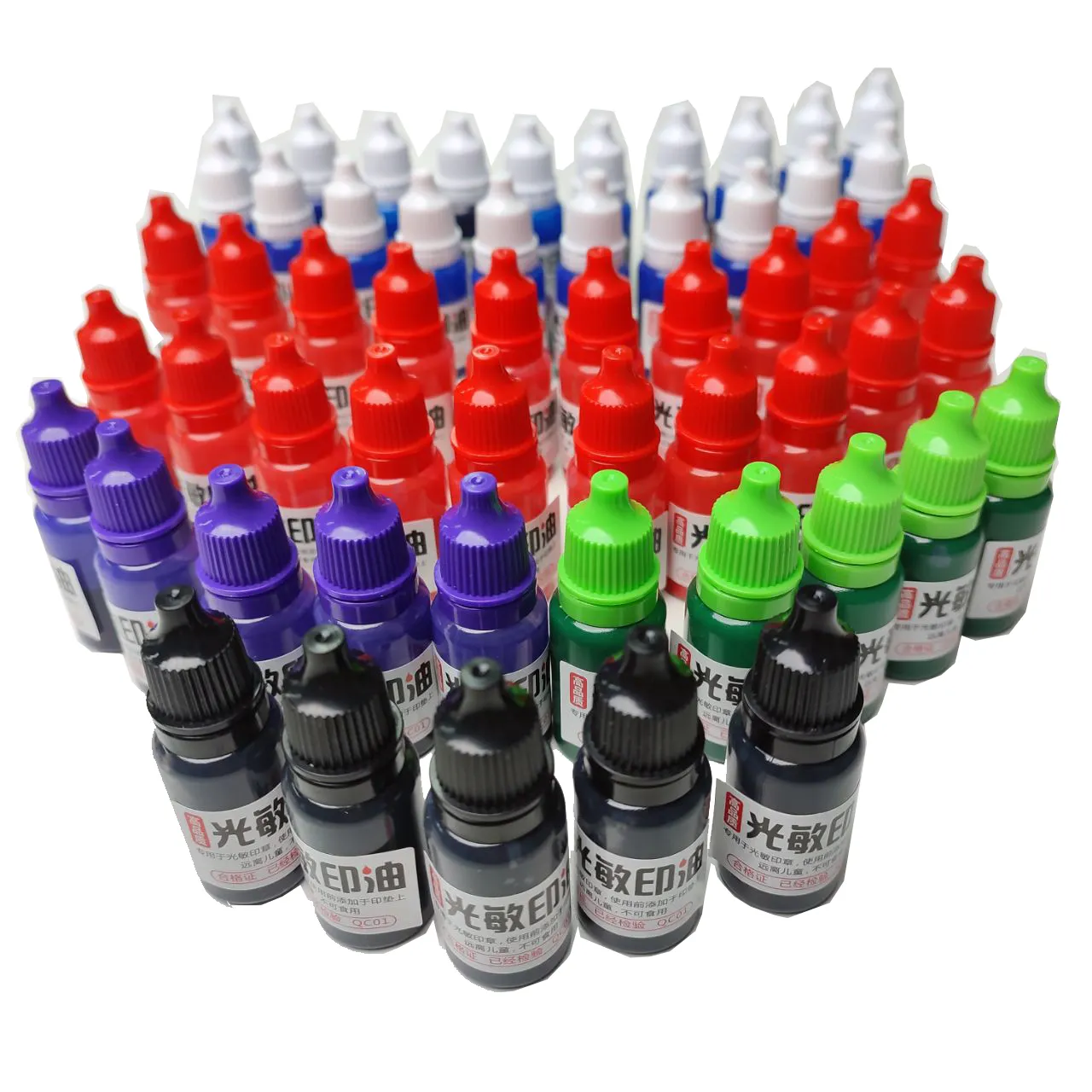 Etiquetas personalizables de secado rápido, sello de goma prearrancado, fotosensible, UV, secado rápido, impermeable, tinta Flash