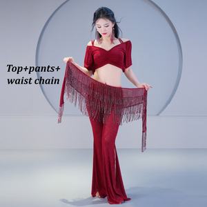 Vêtements <span class=keywords><strong>de</strong></span> <span class=keywords><strong>danse</strong></span> du ventre pour femmes Sexy maille hors épaule haut Sexy fendu jupe longue adultes Costume <span class=keywords><strong>de</strong></span> Performance <span class=keywords><strong>de</strong></span> <span class=keywords><strong>danse</strong></span> <span class=keywords><strong>orientale</strong></span> - Product Image 2