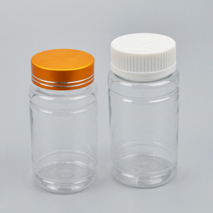 <b>Plastic</b> Bottle Capsule Packaging 100ml 120ml Food Grade Screw <b>Cap</b> Cylinder Shape Medicine Storage - Product Image 1