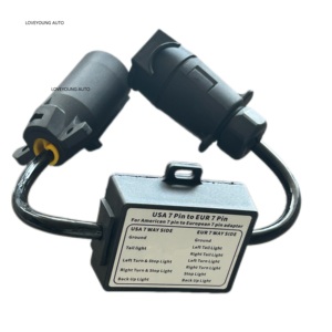 Nouveau coupleur de contrôleur plastique à <span class=keywords><strong>7</strong></span> broches USA vers EUR pour pièces de <span class=keywords><strong>remorque</strong></span> avec connexion sécurisée pour camion <span class=keywords><strong>remorque</strong></span> - Product Image 3