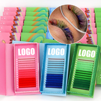 Dropshipping Color Eyelash Extension Products Vegan Eco Friendly Lash Extension Trays Super Matter Dark Lash Extensions