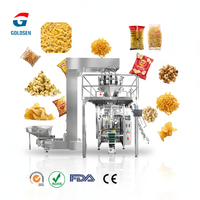 Volledig Automatische VFFS 100g 500g 1kg Bananen- en Aardappelchips Voedsel Multifunctionele Verpakkingsmachines met 10/14-kops Multihead Weegschaal