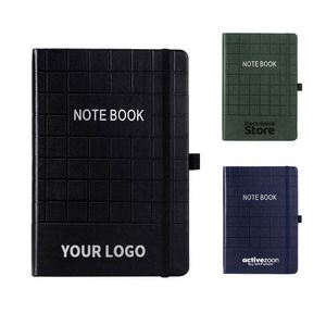 Carnet de notes A5 à couverture rigide en cuir PU souple, ligné, 100 pages, reliure filée de luxe personnalisée pour étudiants - Product Image 1