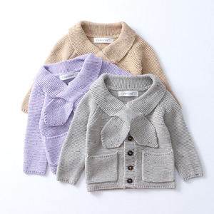 Suéter Cárdigan de Punto de Color Sólido de Manga Larga <span class=keywords><strong>para</strong></span> Niños de 1 <span class=keywords><strong>a</strong></span> 6 <span class=keywords><strong>A</strong></span>ños, Ropa Infantil, <span class=keywords><strong>Abrigo</strong></span> Cárdigan de Punto <span class=keywords><strong>para</strong></span> Niñ<span class=keywords><strong>a</strong></span> - Product Image 1