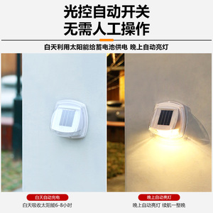 Lámpara Solar de Pared para Exteriores, Luz LED de 12V, Impermeable, para Jardín, Patio, Camino - Product Image 2