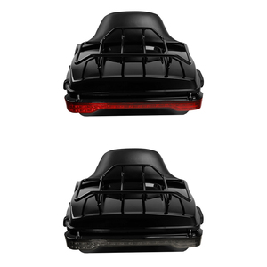 TCMT Chopped Tour Pack, <span class=keywords><strong>feu</strong></span> <span class=keywords><strong>arrière</strong></span> LED, porte-bagages <span class=keywords><strong>arrière</strong></span>, dossier de selle, porte-bagages, compatible avec <span class=keywords><strong>Harley</strong></span> Touring Electra Road Street Glide 2014-2026 - Product Image 2