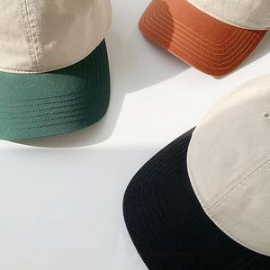 Canvas Dad Hat Two-Tone Snapback Embroidered 5 Panel Tan Adjustable Breathable Waterproof Unisex Retro <b>Vintage</b> Baseball <b>Cap</b> - Product Image 3