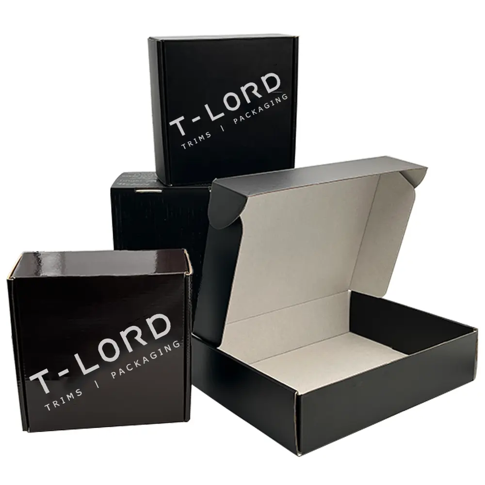 eco personalized plant luxury shipping boxes small large folding airplane box black mailer packaging boxes for small business