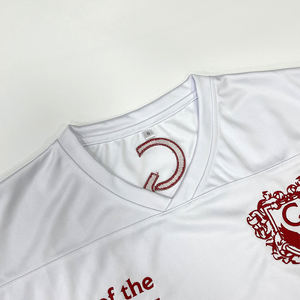 Camiseta de fútbol juvenil holgada a la moda urbana con diseño de sublimación personalizada al por mayor - Product Image 5