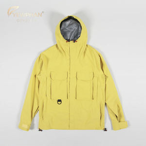 Chaqueta Softshell <span class=keywords><strong>Impermeable</strong></span> para <span class=keywords><strong>Hombre</strong></span>, Cortavientos para Senderismo, Color Amarillo - Product Image 1