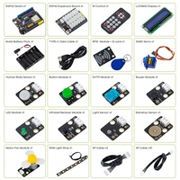 Kit Pembelajaran IoT LAFVIN ESP32 dengan ESP32 DevKit, Modul RFID, Layar LCD1602, Tutorial Terperinci, Kompatibel untuk Arduino IDE