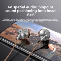 Écouteurs filaires 2025 – Nouvelle interface Type-C, transducteur dynamique haute qualité, semi intra-auriculaires, port rond, câble de 1m, pour ordinateur, téléphone et jeux