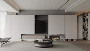 Meuble TV moderne de luxe sur mesure, rangement, meubles en bois de haute qualité pour salon, chambre à coucher, salle à manger, hôtel et maison - Product Image 3