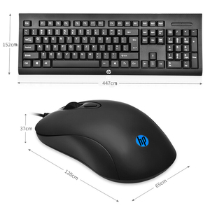 ชุดเมาส์คีย์บอร์ดแบบมีสาย USB กันน้ำสำหรับ <span class=keywords><strong>HP</strong></span> KM100การทำงานทางกลสำหรับโน้ตบุ๊คคอมพิวเตอร์เกมสำนักงานธุรกิจ - Product Image 2