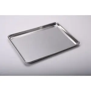 commercial 13''*9''*1'' 0.8mm rectangle baking bread tray burger or hamburger or hot dog bun baking pan aluminium bread pan