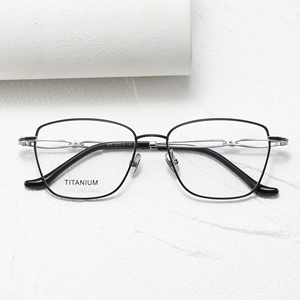 Gafas Modernas de Titanio con Montura Completa Redonda, Color Sólido, Ligeras, Unisex, para Adultos, Monturas para Corrección de la Visión, China - Product Image 6