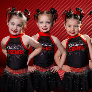 बाल गैंडे चीटिंग वर्दी सभी स्टार खुश नृत्य चीयरलीडर पोशाक क्रिस्टल गैंडा पहने - Product Image 3