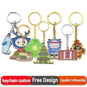 キーホルダーソフトエナメル金属製キーチェーン - Product Image 4