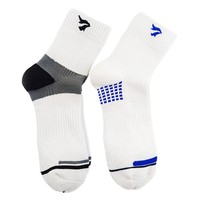 Chaussettes de sport en coton personnalisées avec logo OEM, rayées, anti-odeur, absorbant la transpiration, chaussettes de course pour hommes, vente en gros
