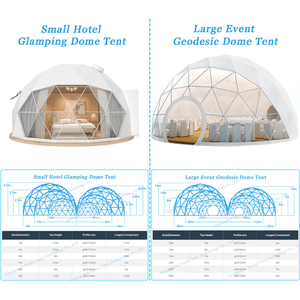 Kit de Tente de Dôme Géodésique de 7m, Maison Igloo de Luxe pour Hôtel de Glamping, Extérieur, Complexe Hôtelier, avec Salle de Bain pour Salon Professionnel - Product Image 6