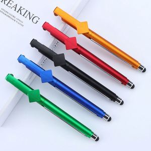 Écran tactile multifonctionnel pour stylo avec support de téléphone, stylo à bille avec code QR et impression de logo pour cadeaux promotionnels - Product Image 1