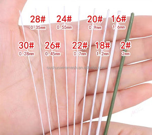 Fils de fleuriste en papier vert foncé pour la création de tiges de fleurs DIY 18GA-28GA - Product Image 4