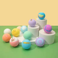 Bain de luxe personnalisé Bombes de bain moussantes faites à la main fleurs végétaliennes biologiques Ensemble de 2 cupcakes crème glacée à faible quantité minimale de commande pour le bain